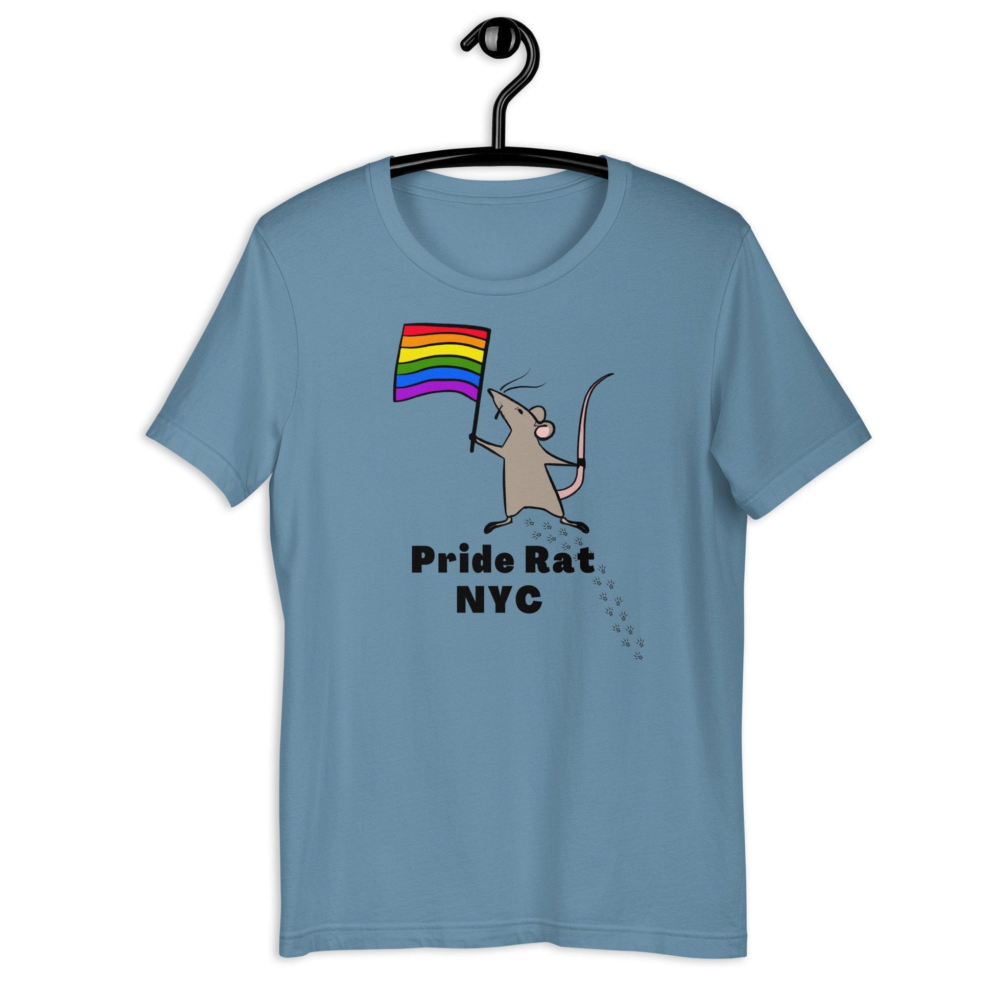Pride Rat NYC LGBTQ Rainbow Flag City Pet Animal Cute Rats Unisex t-shirt - ActivistChic