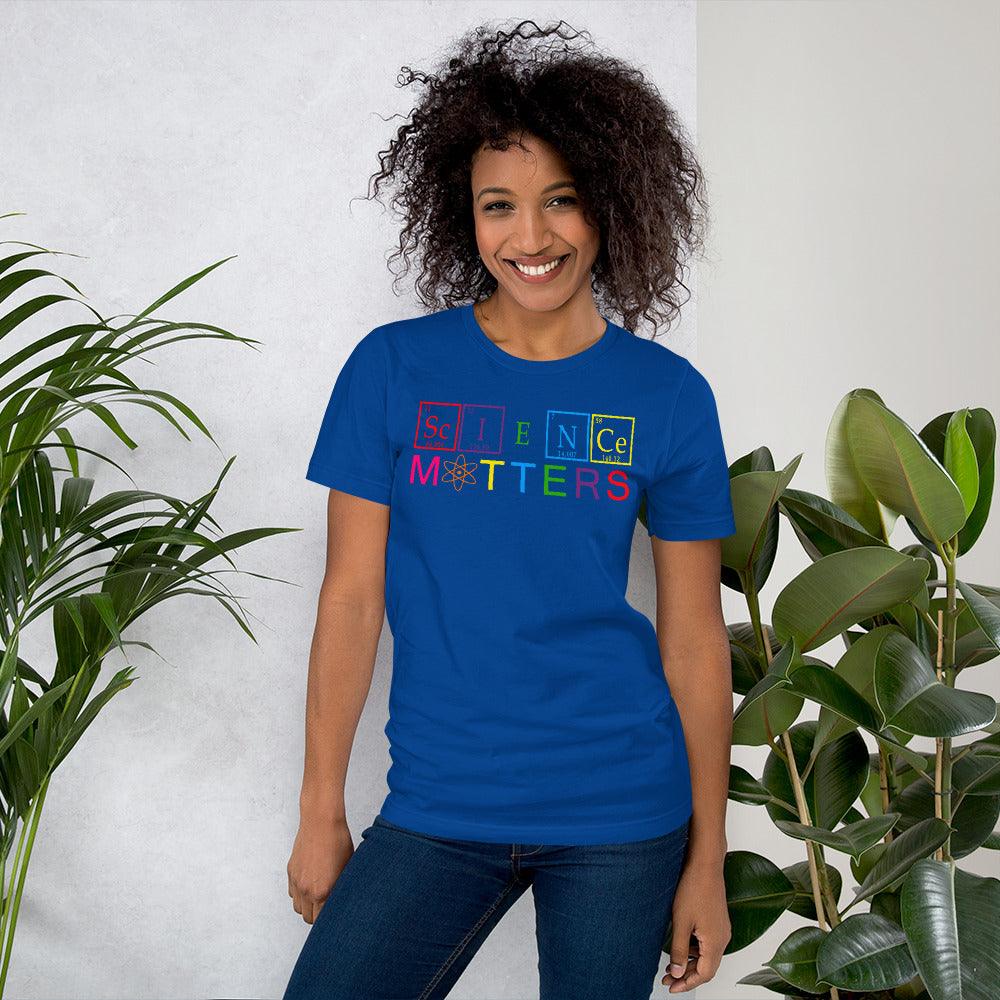 Science Matters Climate Change Is Real Periodic Table Elements Short-Sleeve Unisex T-Shirt - ActivistChic