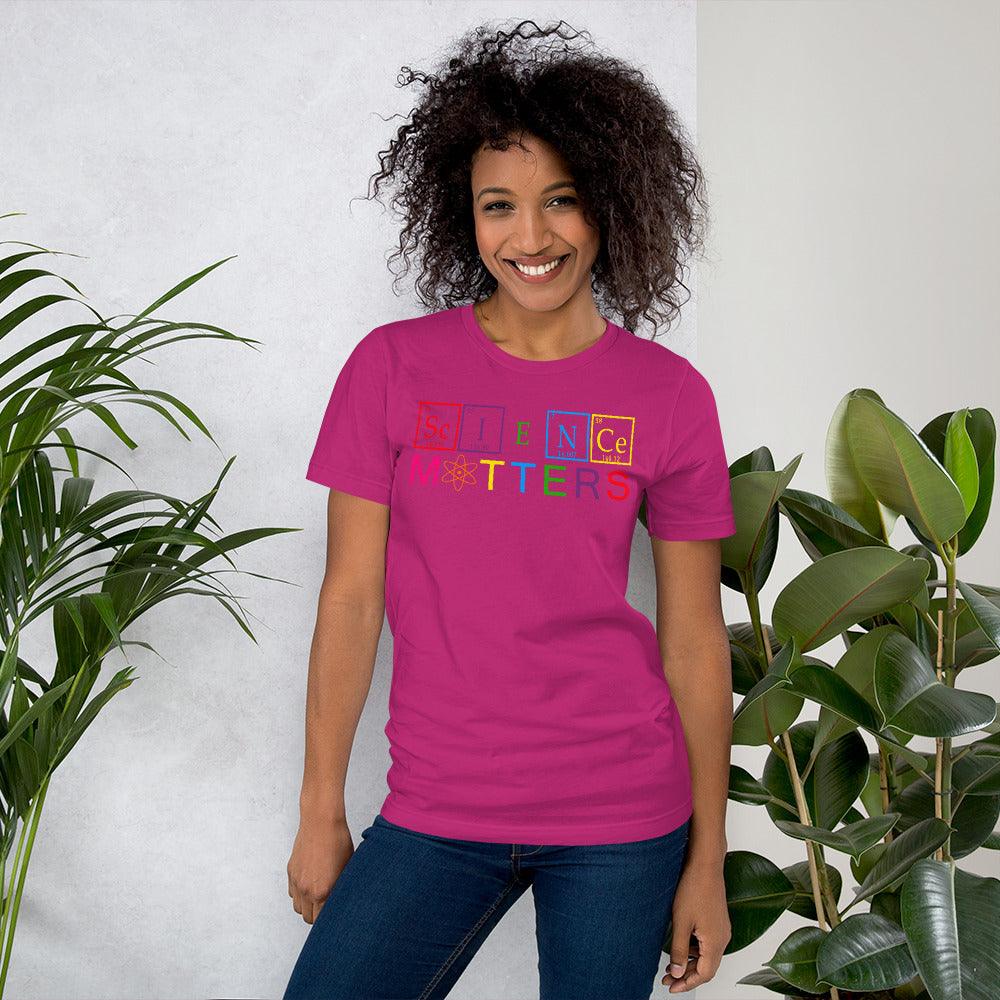 Science Matters Climate Change Is Real Periodic Table Elements Short-Sleeve Unisex T-Shirt - ActivistChic