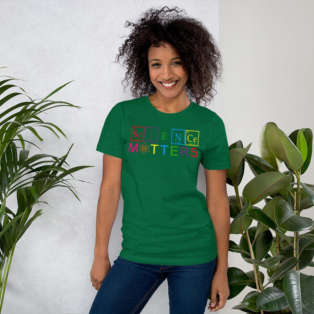 Science Matters Climate Change Is Real Periodic Table Elements Short-Sleeve Unisex T-Shirt - ActivistChic