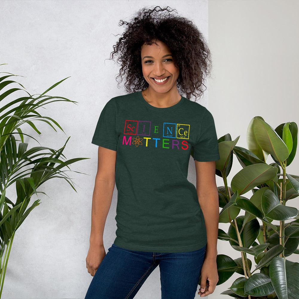 Science Matters Climate Change Is Real Periodic Table Elements Short-Sleeve Unisex T-Shirt - ActivistChic