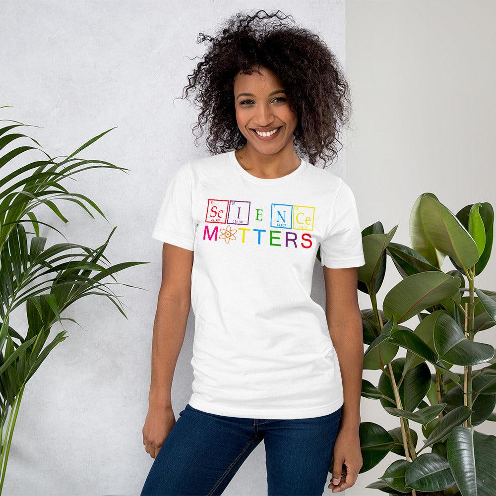 Science Matters Climate Change Is Real Periodic Table Elements Short-Sleeve Unisex T-Shirt - ActivistChic