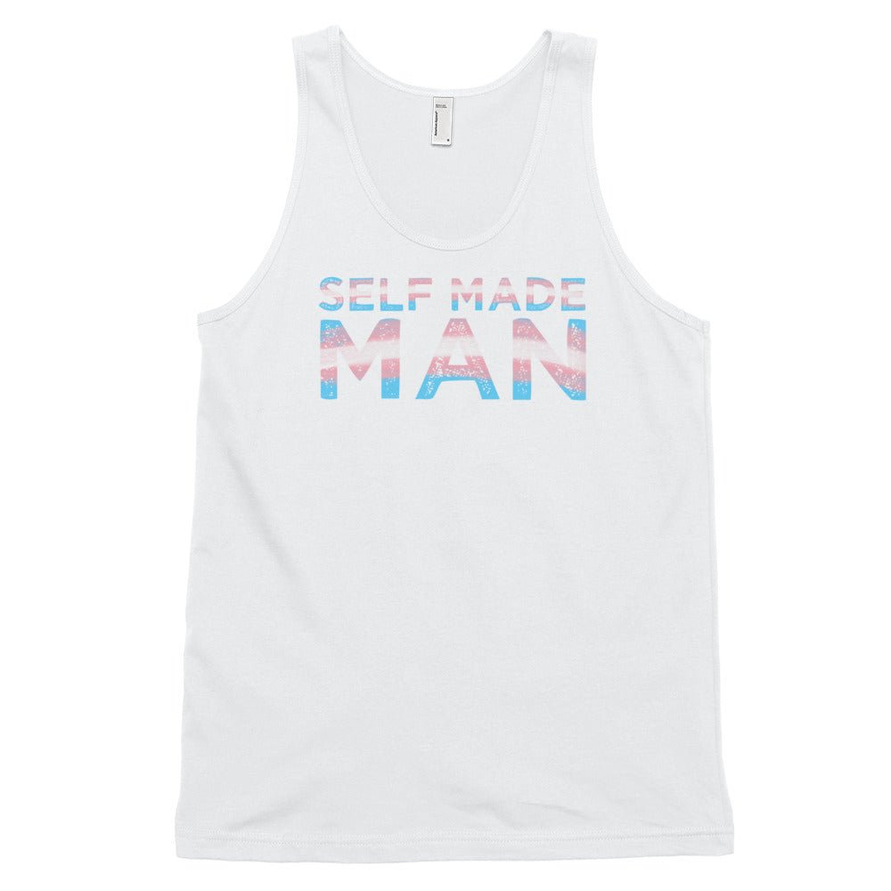 Self Made Man Trans Flag Transgender Gift FTM Classic tank top (unisex) - ActivistChic