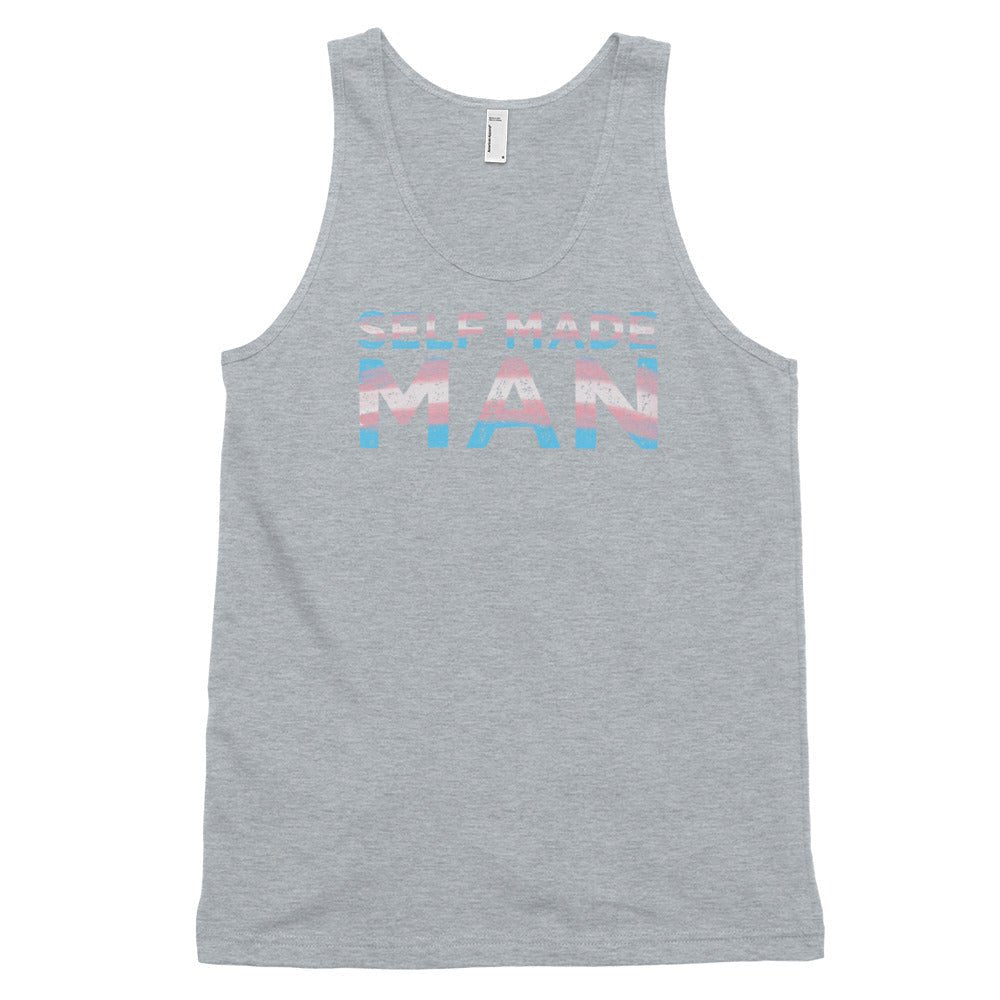 Self Made Man Trans Flag Transgender Gift FTM Classic tank top (unisex) - ActivistChic