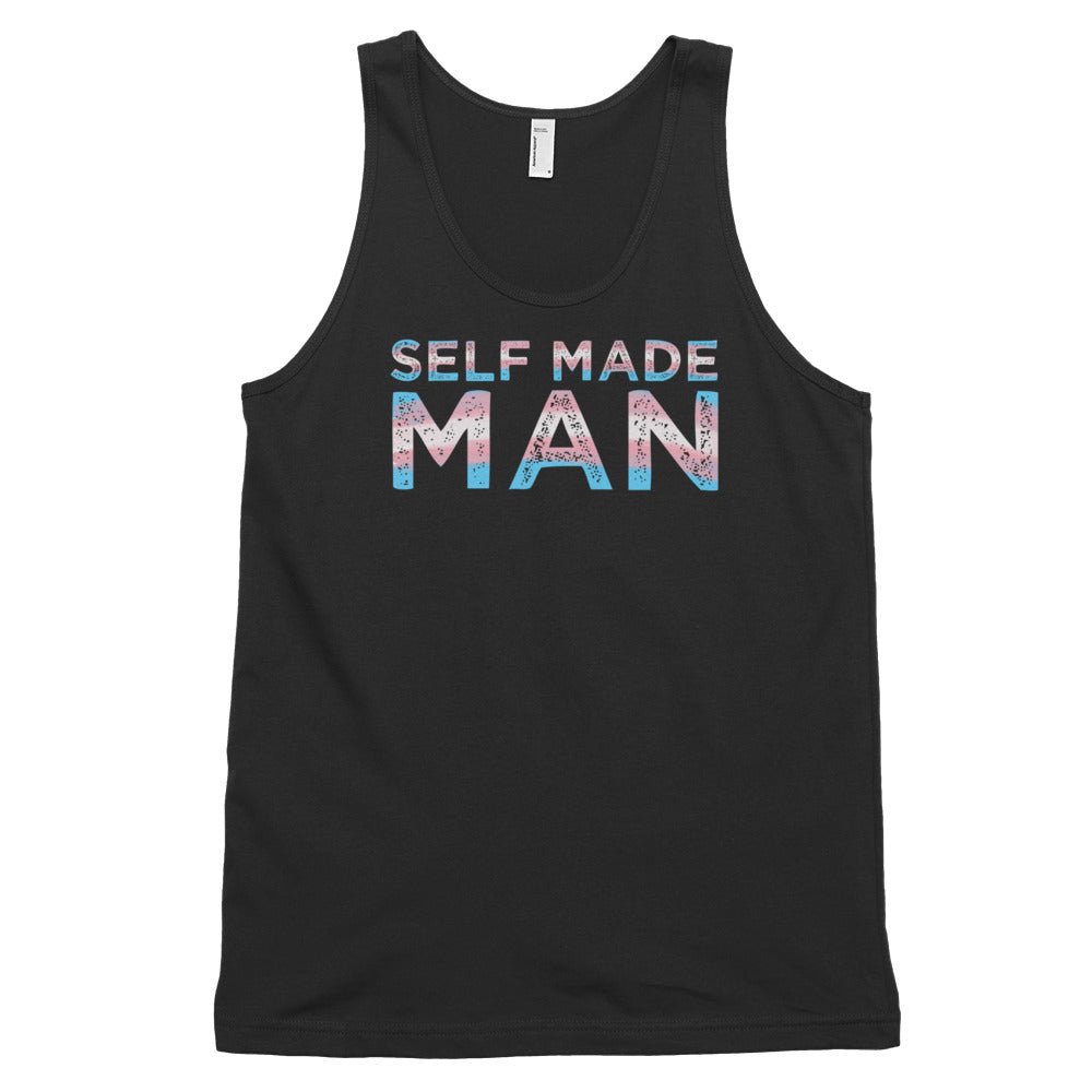 Self Made Man Trans Flag Transgender Gift FTM Classic tank top (unisex) - ActivistChic