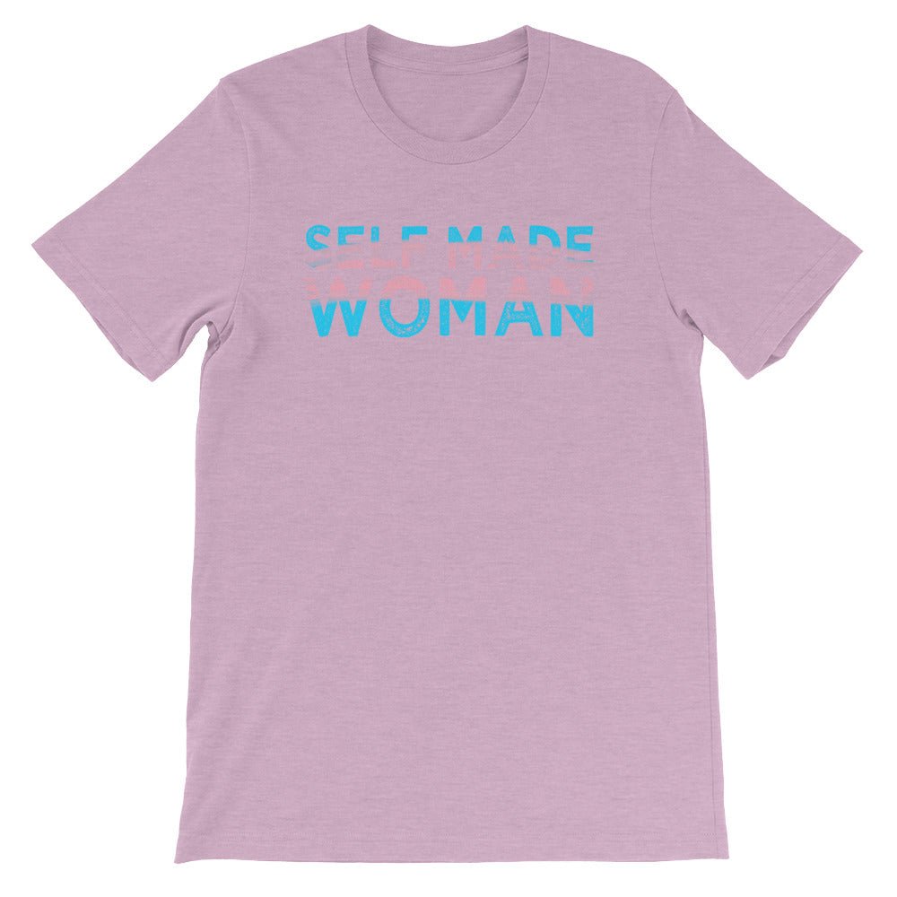 Self Made Woman Trans Flag Transgender Gift MTF Short-Sleeve Unisex T-Shirt - ActivistChic
