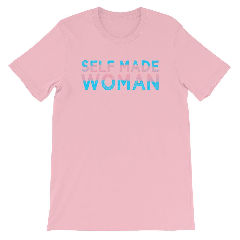 Self Made Woman Trans Flag Transgender Gift MTF Short-Sleeve Unisex T-Shirt - ActivistChic