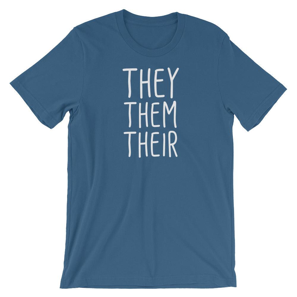 They Them Their Pronouns Transgender Trans Gift FTM MTF Short-Sleeve Unisex T-Shirt - ActivistChic