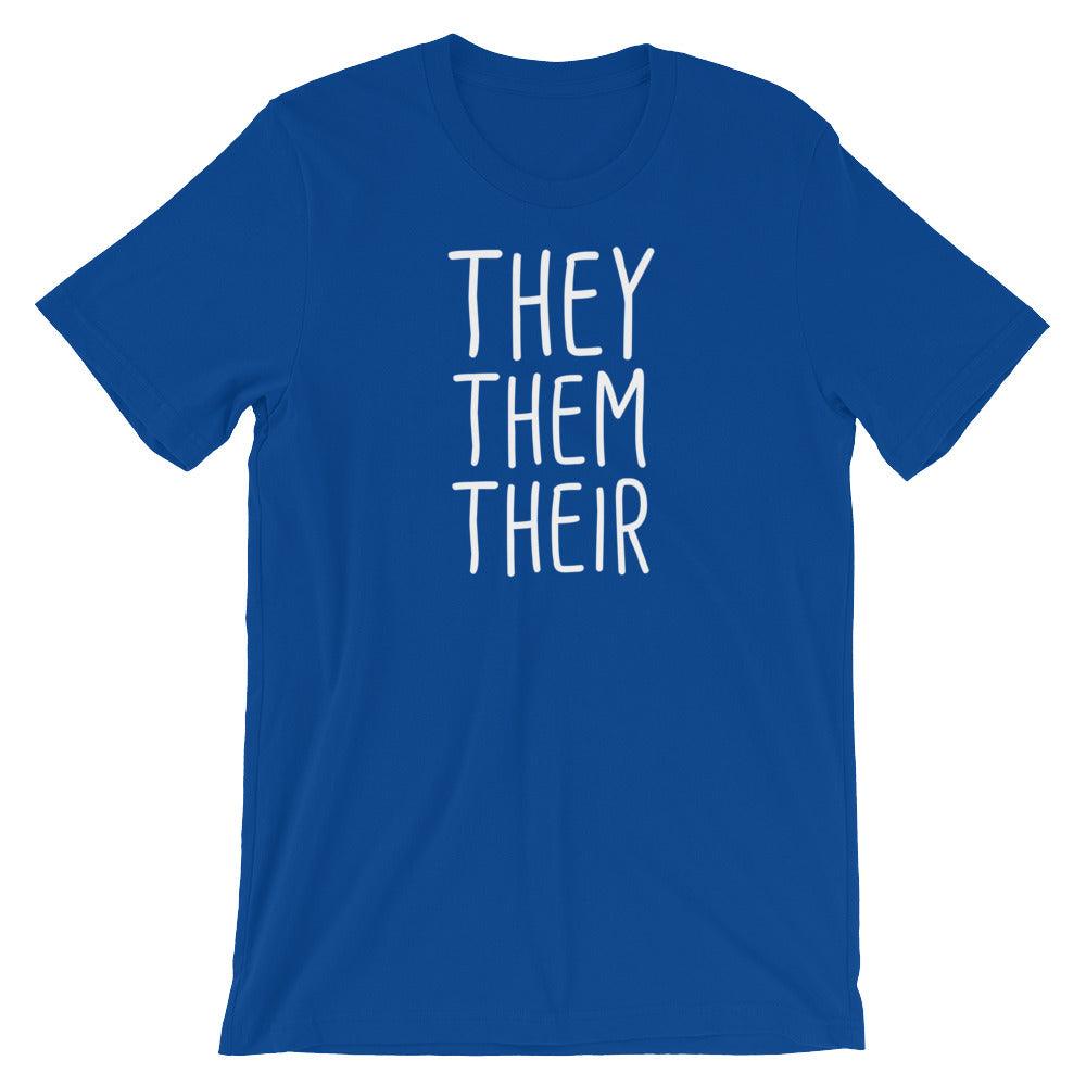They Them Their Pronouns Transgender Trans Gift FTM MTF Short-Sleeve Unisex T-Shirt - ActivistChic