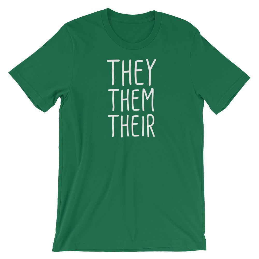 They Them Their Pronouns Transgender Trans Gift FTM MTF Short-Sleeve Unisex T-Shirt - ActivistChic