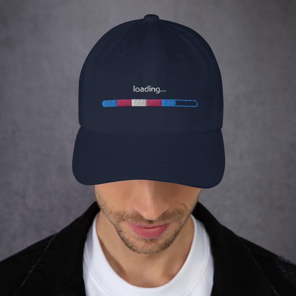Trans Flag Loading FTM MTF Trans Pride Gift Dad hat - ActivistChic