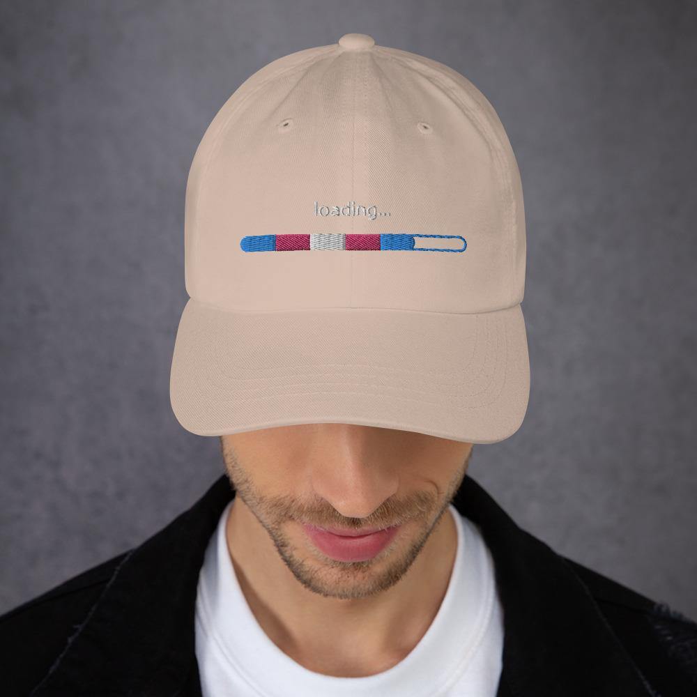Trans Flag Loading FTM MTF Trans Pride Gift Dad hat - ActivistChic