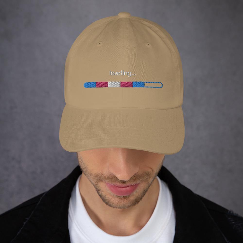 Trans Flag Loading FTM MTF Trans Pride Gift Dad hat - ActivistChic