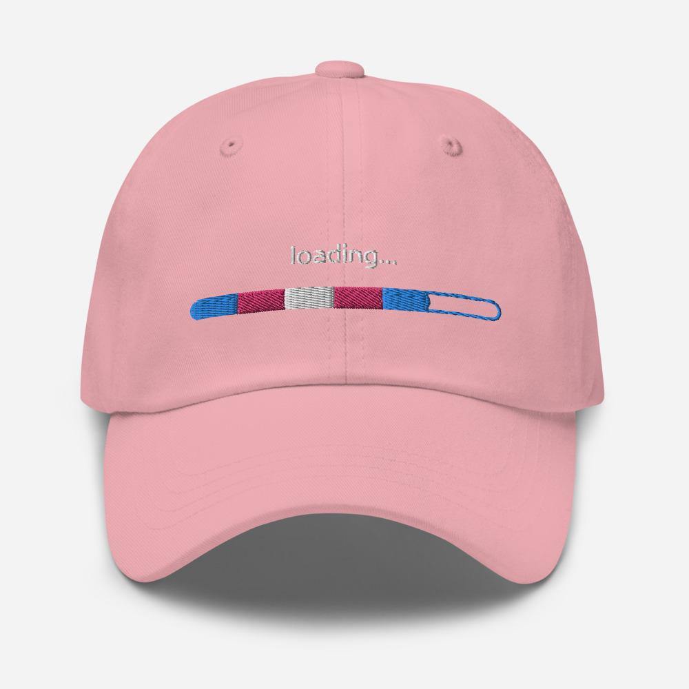 Trans Flag Loading FTM MTF Trans Pride Gift Dad hat - ActivistChic