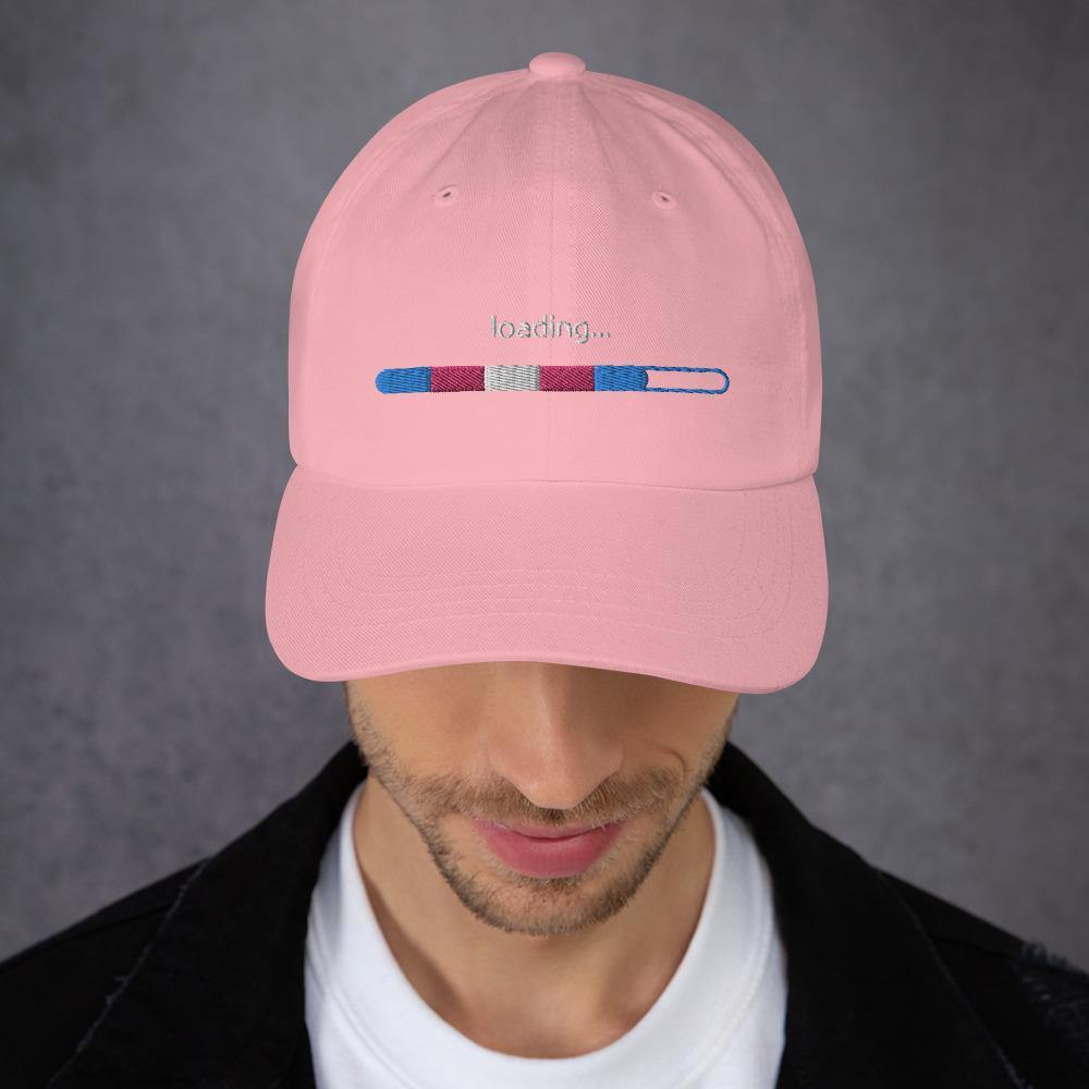 Trans Flag Loading FTM MTF Trans Pride Gift Dad hat - ActivistChic