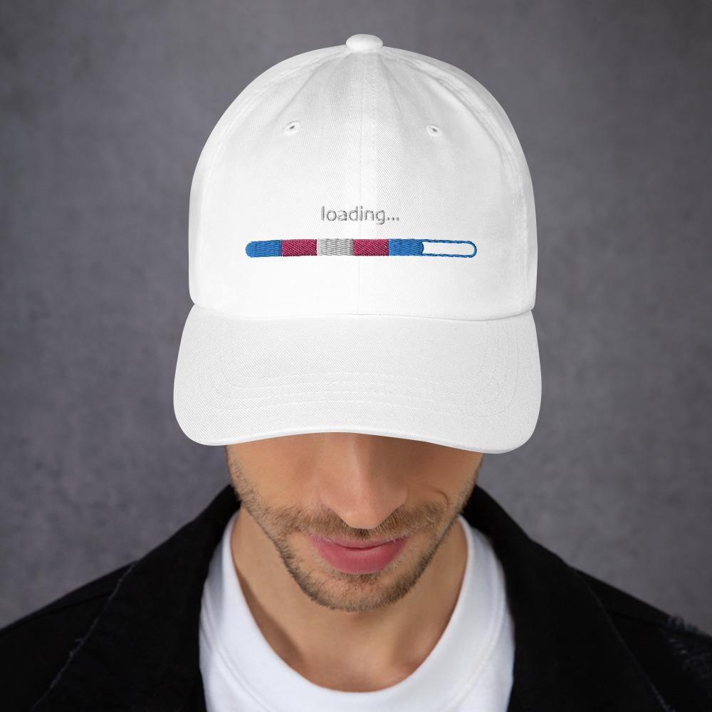 Trans Flag Loading FTM MTF Trans Pride Gift Dad hat - ActivistChic