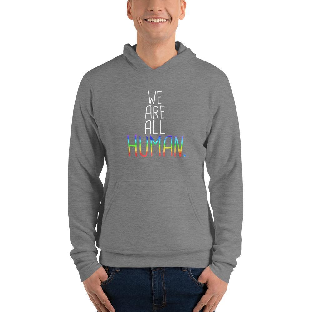 We Are All Human LGBTQ Support Gift Gay Pride Rainbow Unisex hoodie - ActivistChic