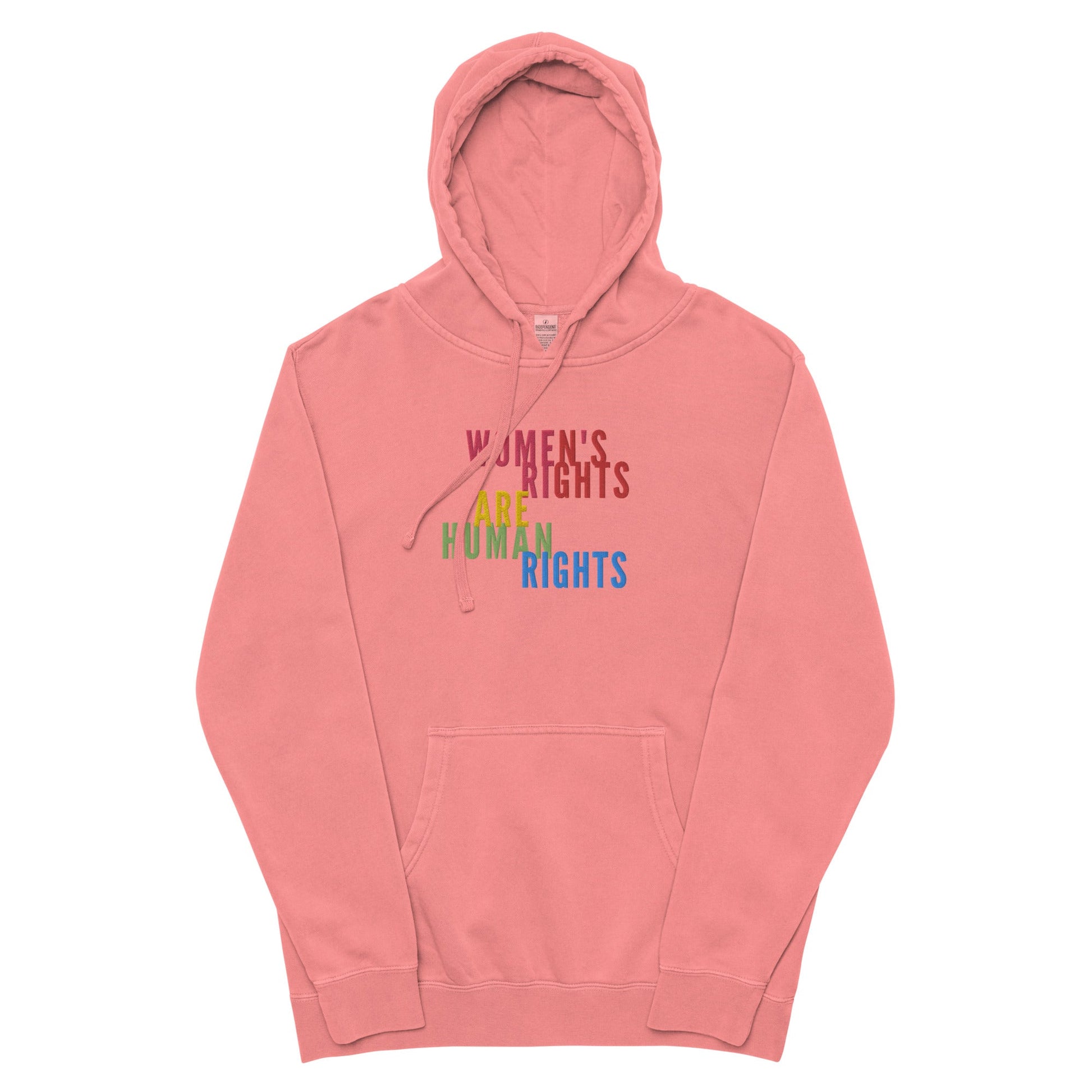 Women&#39;s Rights Are Human Rights Feminist Embroidered Unisex Hoodie - ActivistChic