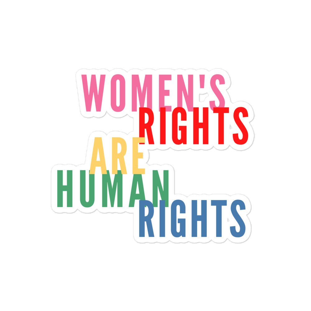 Women's Rights Are Human Rights Feminist Sticker Bubble-free stickers - ActivistChic
