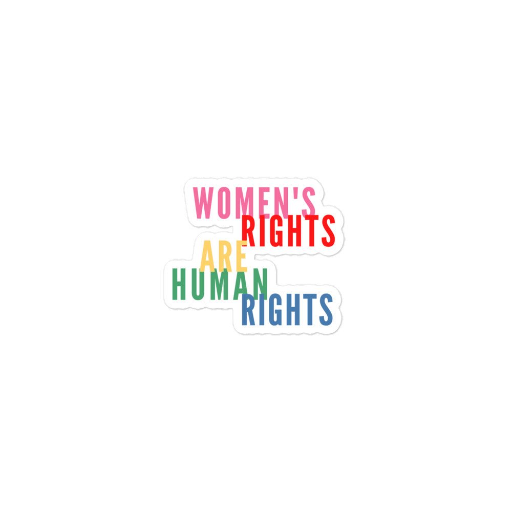 Women's Rights Are Human Rights Feminist Sticker Bubble-free stickers - ActivistChic
