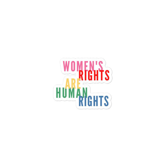 Women's Rights Are Human Rights Feminist Sticker Bubble-free stickers - ActivistChic