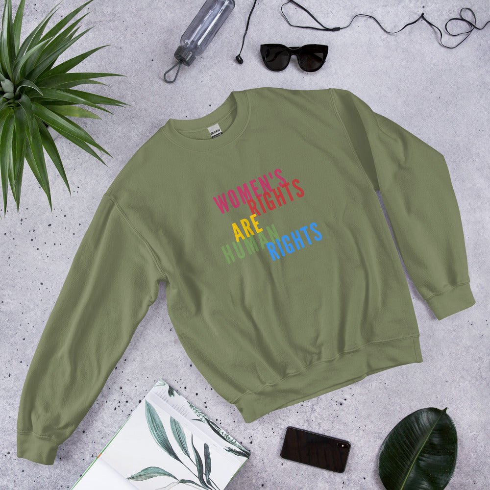 Women's Rights Are Human Rights Feminist Unisex Sweatshirt - ActivistChic