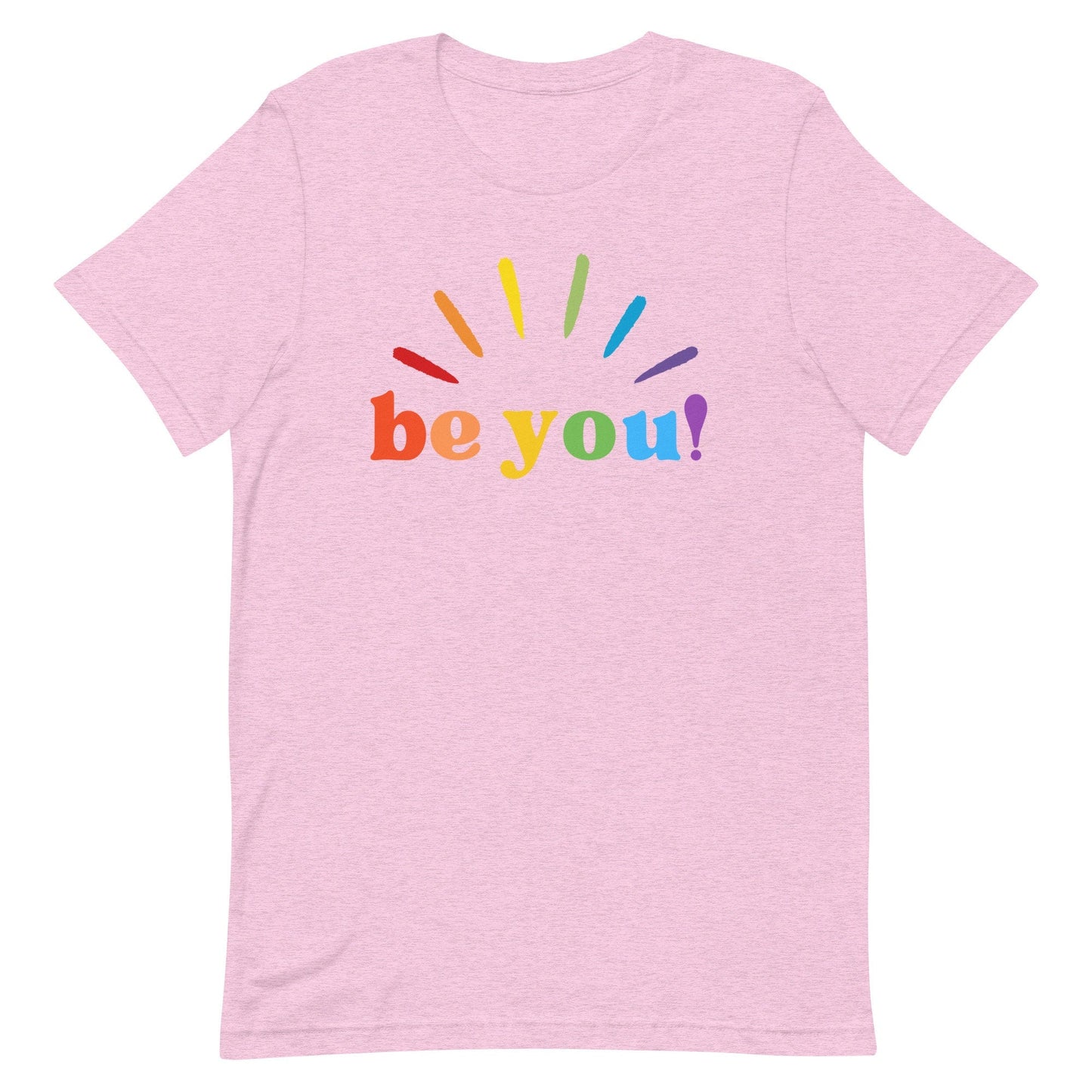 Be You Pride Rainbow Graphic Tees Funny Letter Print LGBT Equality Unisex t-shirt - ActivistChic