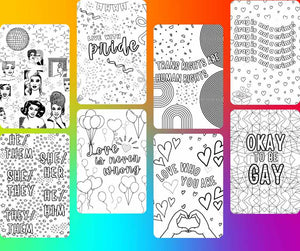 Celebrate Pride Coloring Book: 30 Pages to Express Your LGBTQ+ Pride! INSTANT DOWNLOAD - ActivistChic