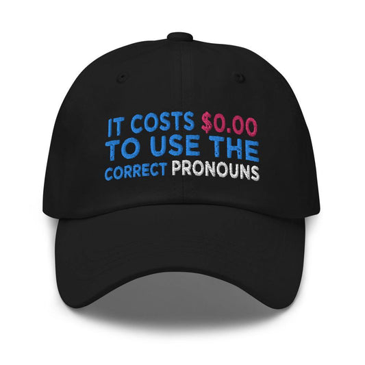 Pronouns Matter Use The Correct Ones Trans Transgender FTM MTF Flag Pride Hat - ActivistChic