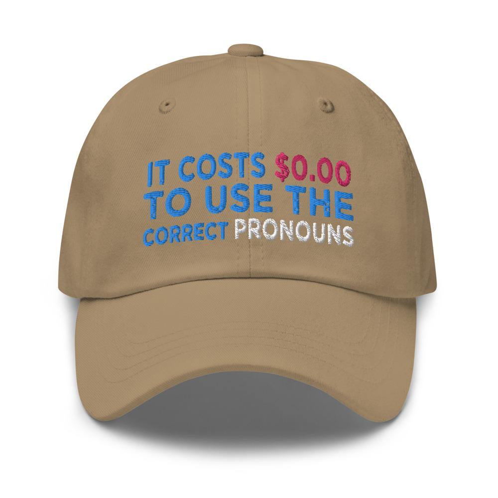 Pronouns Matter Use The Correct Ones Trans Transgender FTM MTF Flag Pride Hat - ActivistChic