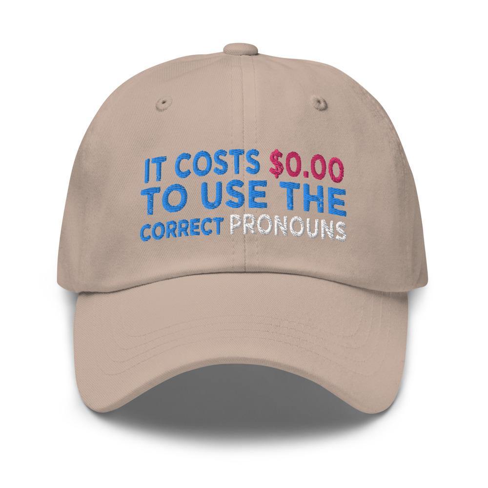 Pronouns Matter Use The Correct Ones Trans Transgender FTM MTF Flag Pride Hat - ActivistChic