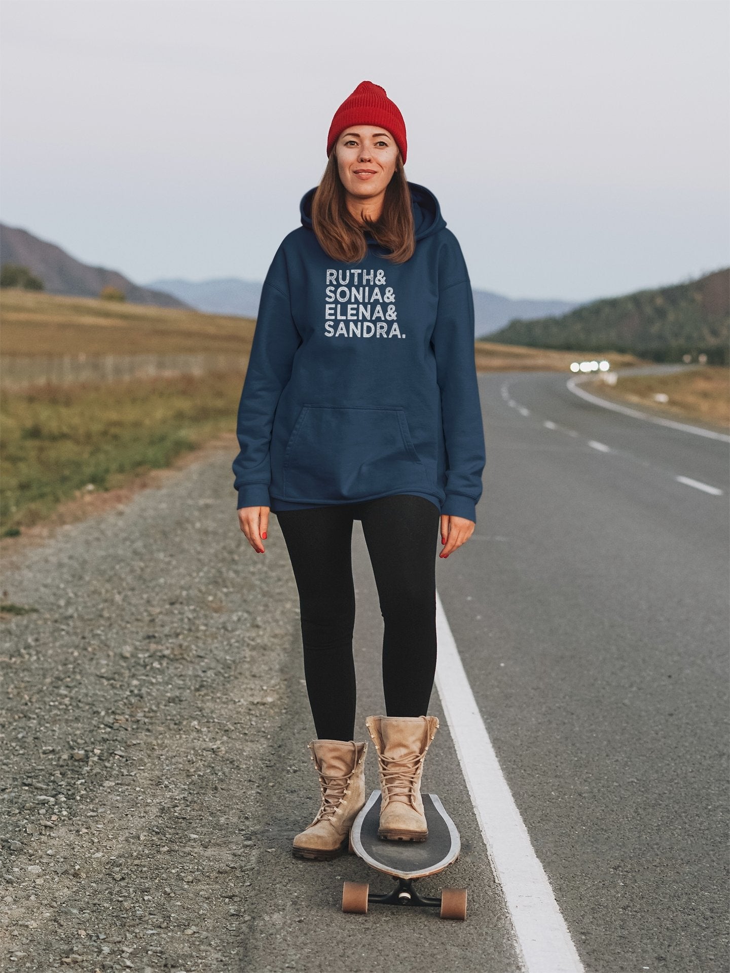 Distressed Female Supreme Court Justices Sandra, Elena, Sonia And Ruth Bader Ginsburg RBG Unisex hoodie - ActivistChic