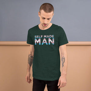 Distressed Self Made Man Trans FTM Transgender T-Shirt - ActivistChic
