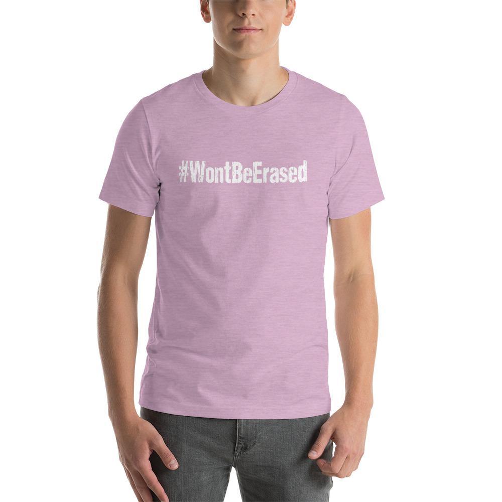 Distressed #WontBeErased Trans Transgender Support Unisex T-Shirt - ActivistChic