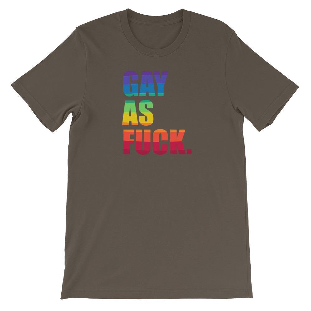 Gay As Fuck Gay Pride LGBTQ Gift Short-Sleeve Unisex T-Shirt - ActivistChic