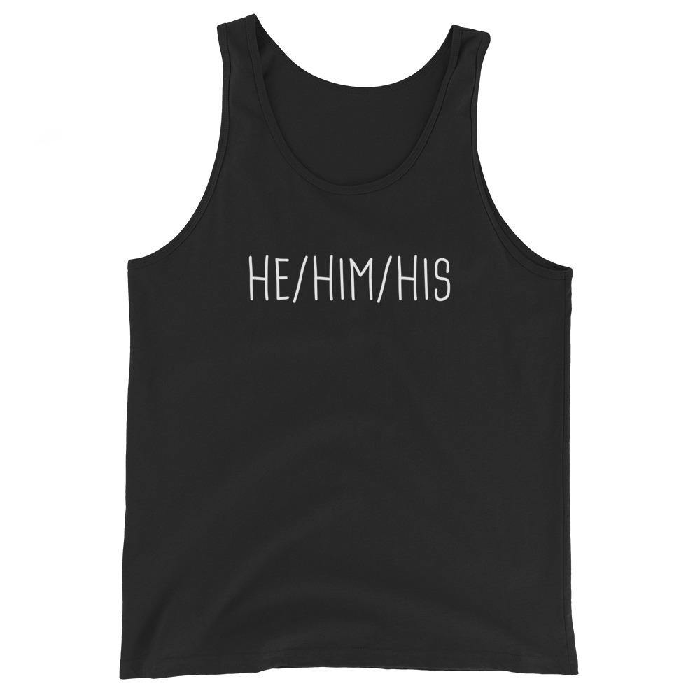 He Him His Pronouns Transgender Trans Gift Hat FTM Gifts Unisex Tank Top - ActivistChic