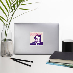 Harvey Milk LGBTQ+ Historical Icon LGBT History Diverse Leader Bubble-free stickers