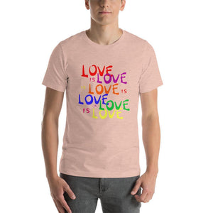 Love is Love is Love LGBTQ T-Shirt - Gay Pride Rainbow Tee - ActivistChic