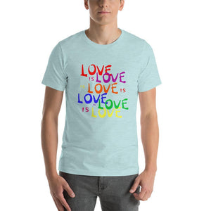 Love is Love is Love LGBTQ T-Shirt - Gay Pride Rainbow Tee - ActivistChic