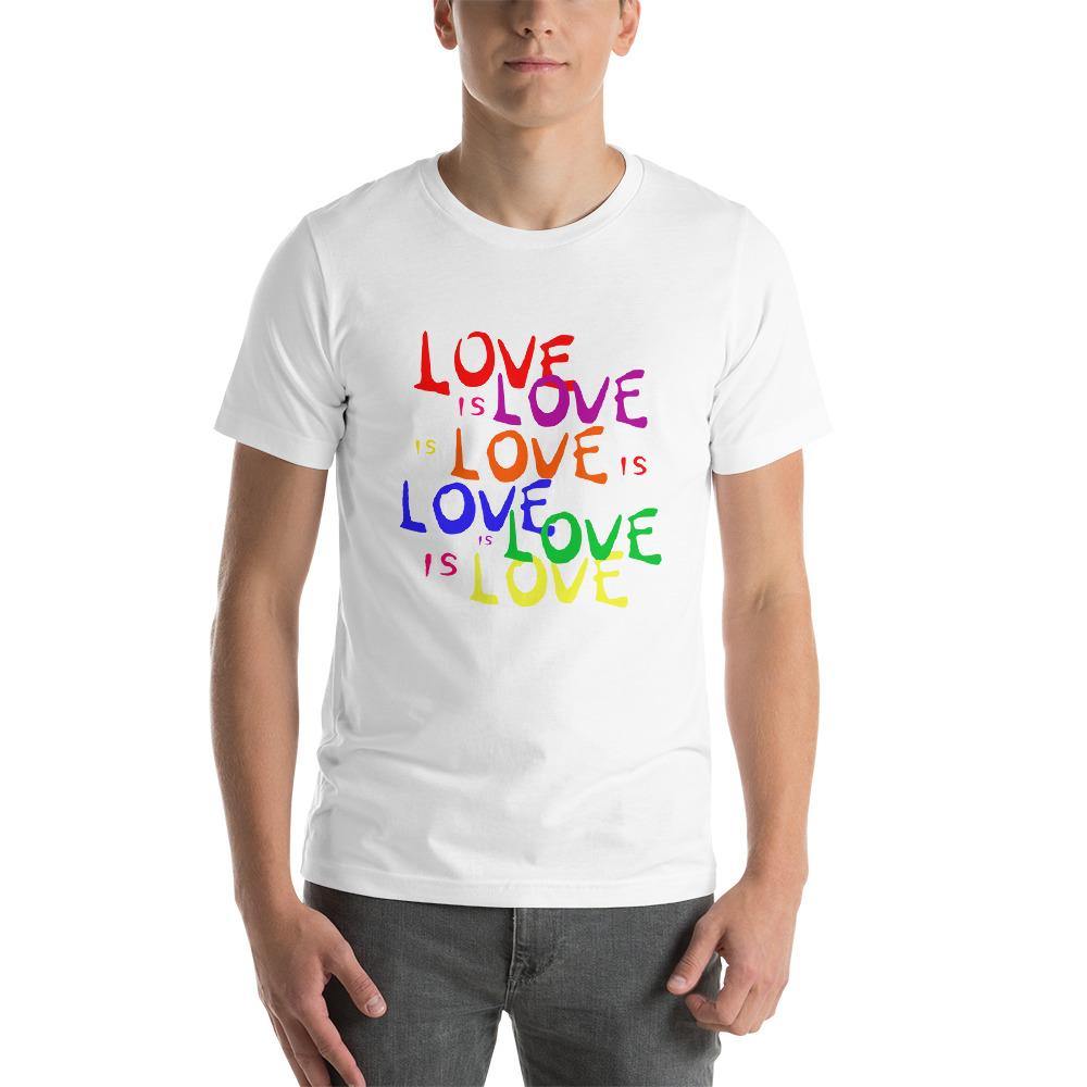 Love is Love is Love LGBTQ T-Shirt - Gay Pride Rainbow Tee - ActivistChic