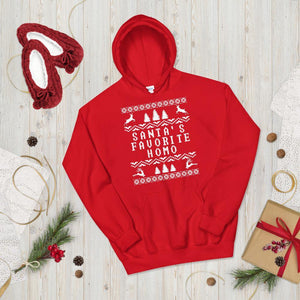 Funny Santa's Favorite Homo LGBTQ Christmas Holiday Gifts Unisex Hoodie - ActivistChic