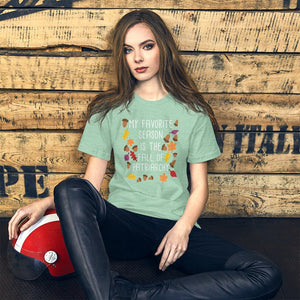 My Favorite Season Is The Fall Of Patriarchy Feminism Gift Short-Sleeve Unisex T-Shirt - ActivistChic