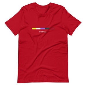 Non-Binary Flag Loading Gender Identity Genderqueer Gender Identity Non binary Short-Sleeve Unisex T-Shirt - ActivistChic