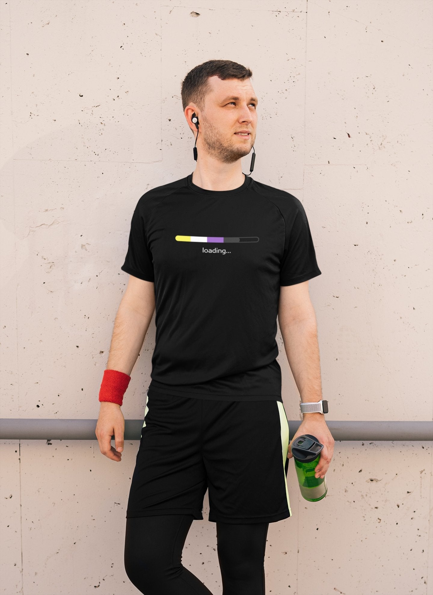 Non-Binary Flag Loading Gender Identity Genderqueer Gender Identity Non binary Short-Sleeve Unisex T-Shirt - ActivistChic
