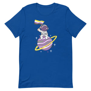 Nonbinary Astronaut Flag LGBT Genderqueer Enby LGBTQIA Pride Unisex t-shirt - ActivistChic
