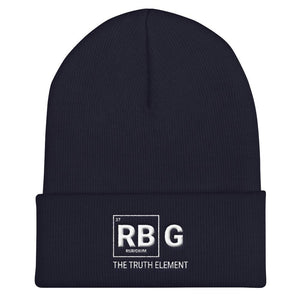 Notorious RBG Supreme Court Justice Periodic Table of Element Ruth Bader Ginsburg Cuffed Beanie - ActivistChic