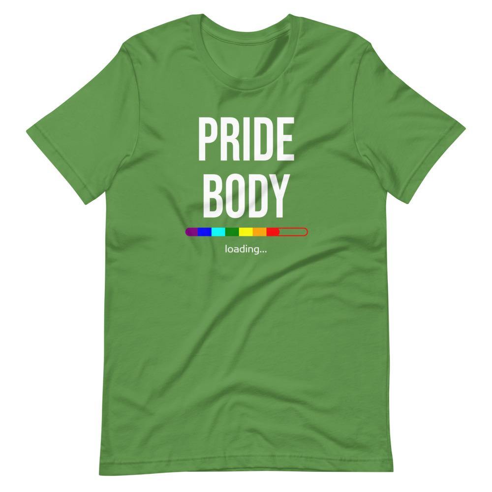 Pride Body Loading LGBTQIA+ Funny Gay Pride Rainbow Gift Short-Sleeve Unisex T-Shirt - ActivistChic