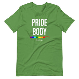 Pride Body Loading LGBTQIA+ Funny Gay Pride Rainbow Gift Short-Sleeve Unisex T-Shirt - ActivistChic