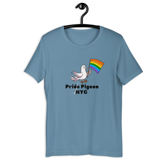 Pride Pigeon NYC LGBTQ Rainbow Flag City Pet Bird Pigeons Unisex t-shirt - ActivistChic