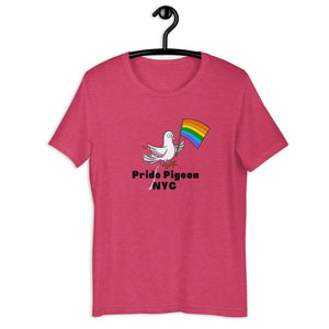 Pride Pigeon NYC LGBTQ Rainbow Flag City Pet Bird Pigeons Unisex t-shirt - ActivistChic